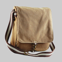 Vintage canvas messenger