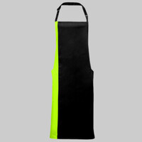 Contrast bib apron