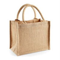 Jute mini gift bag