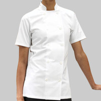 Women's short sleeve chef's jacket