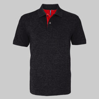 Men's classic fit contrast polo