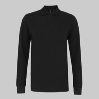 Men's classic fit long sleeved polo