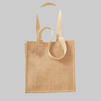 Jute compact tote