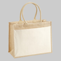 Cotton pocket jute shopper