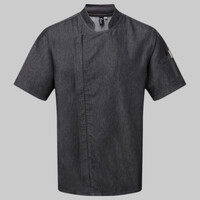 Chef's zip-close short sleeve jacket