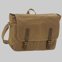 Heritage waxed canvas messenger