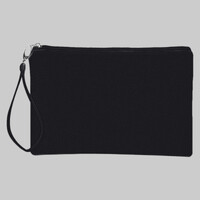 Canvas wristlet pouch