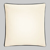 Fairtrade cotton piped cushion cover